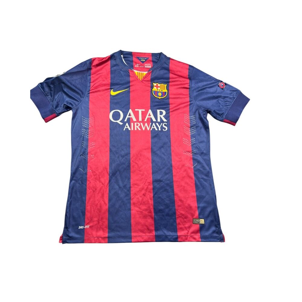 Niken PIQUE #3 FC Barcelona 2014/15 Champions League Jersey Men’s Size L